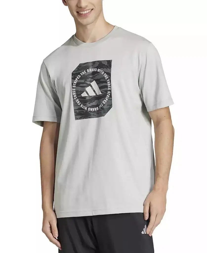 Adidas Men's Camouflage Running T Shirt for Athletes