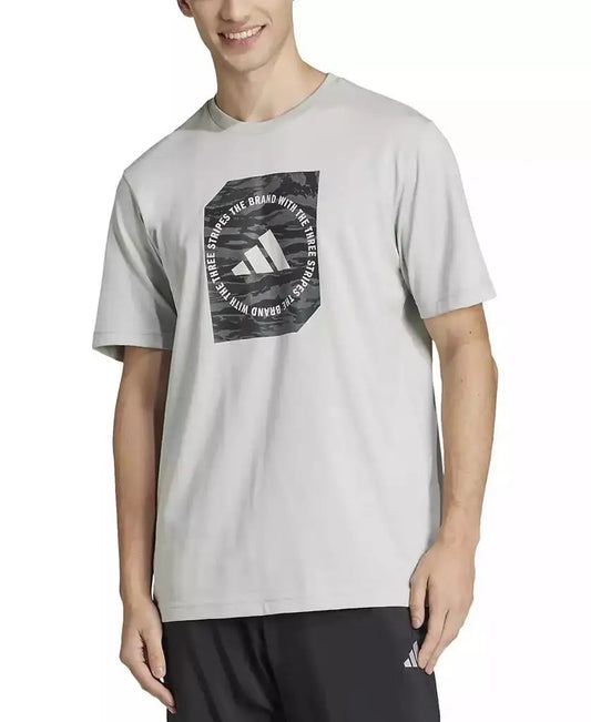 Adidas Men's Camouflage Running T Shirt for Athletes