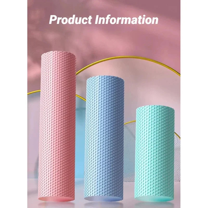 Hexagonal EVA Foam Yoga Roller, 9.5cm × 29.7cm Massage Foam Roller for Pilates Home Fitness Workout