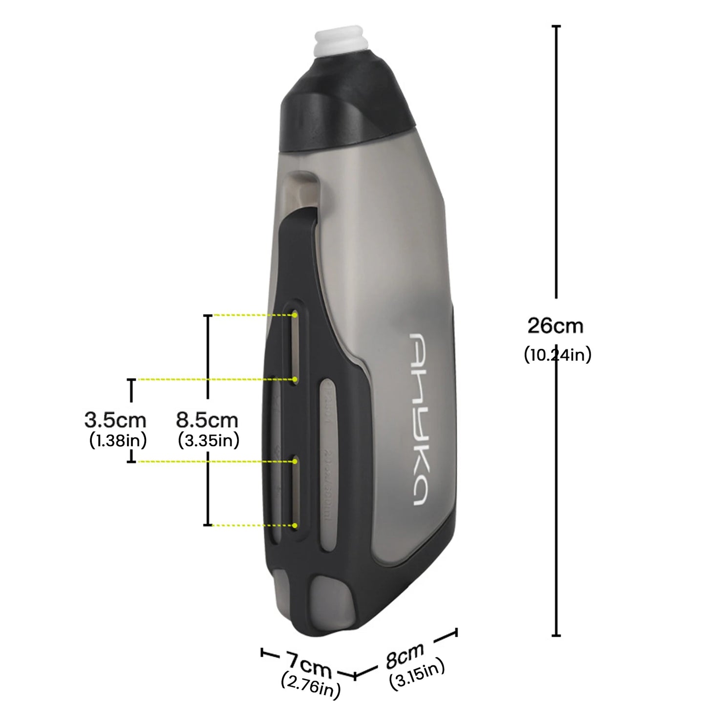 Aerodynamic Bicycle Water Bottle With Down Tube Mount