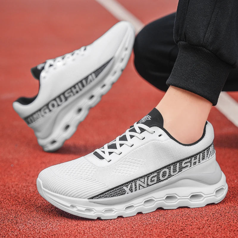 2026 New men shoes Couple Mesh Sneakers Breathable Sports Casual Shoes with Anti-Slip and Cushioning Features, Lightweight Running Shoes