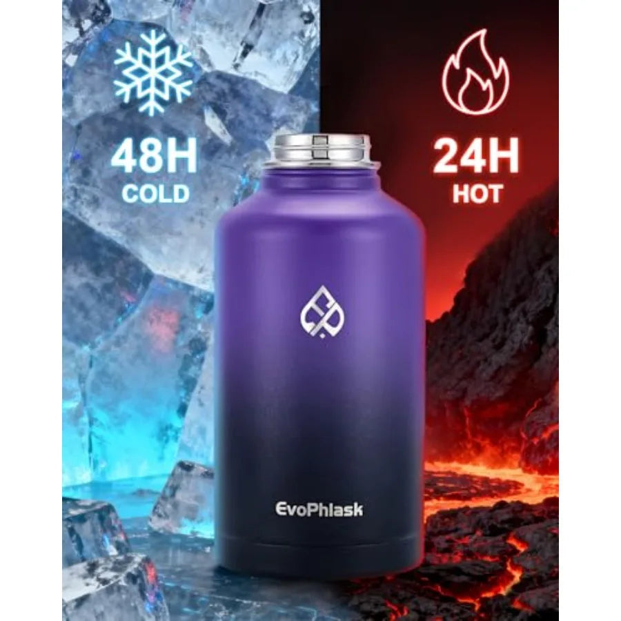 Vacuum Insulated Stainless Steel Water Bottle For Travel And Sports