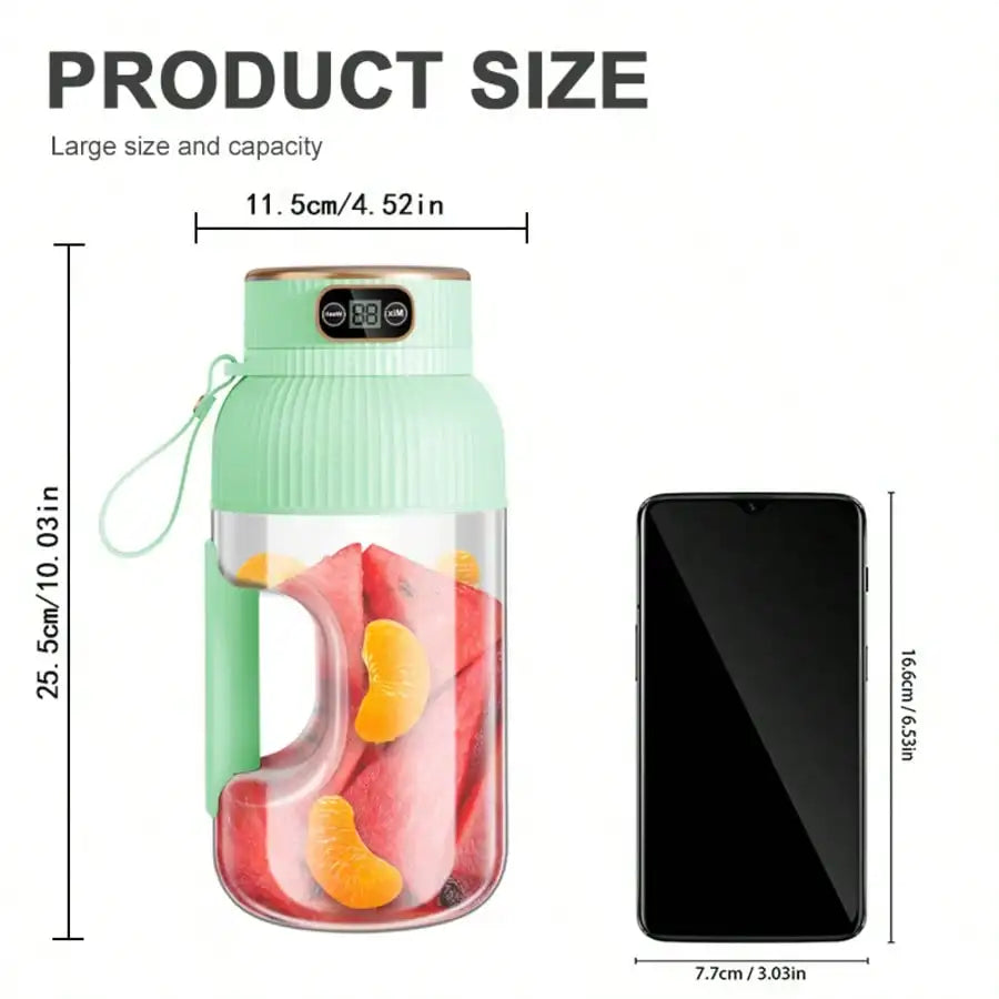 Upgrade To A 10-Blade Mini Portable Juicer, A Multi-Functional Juicer And Blender Suitable For Vegetables, Fruits And Milkshakes, A Rechargeable Juicer, A Portable Blender Suitable For Sports, Travel And Outdoor Use