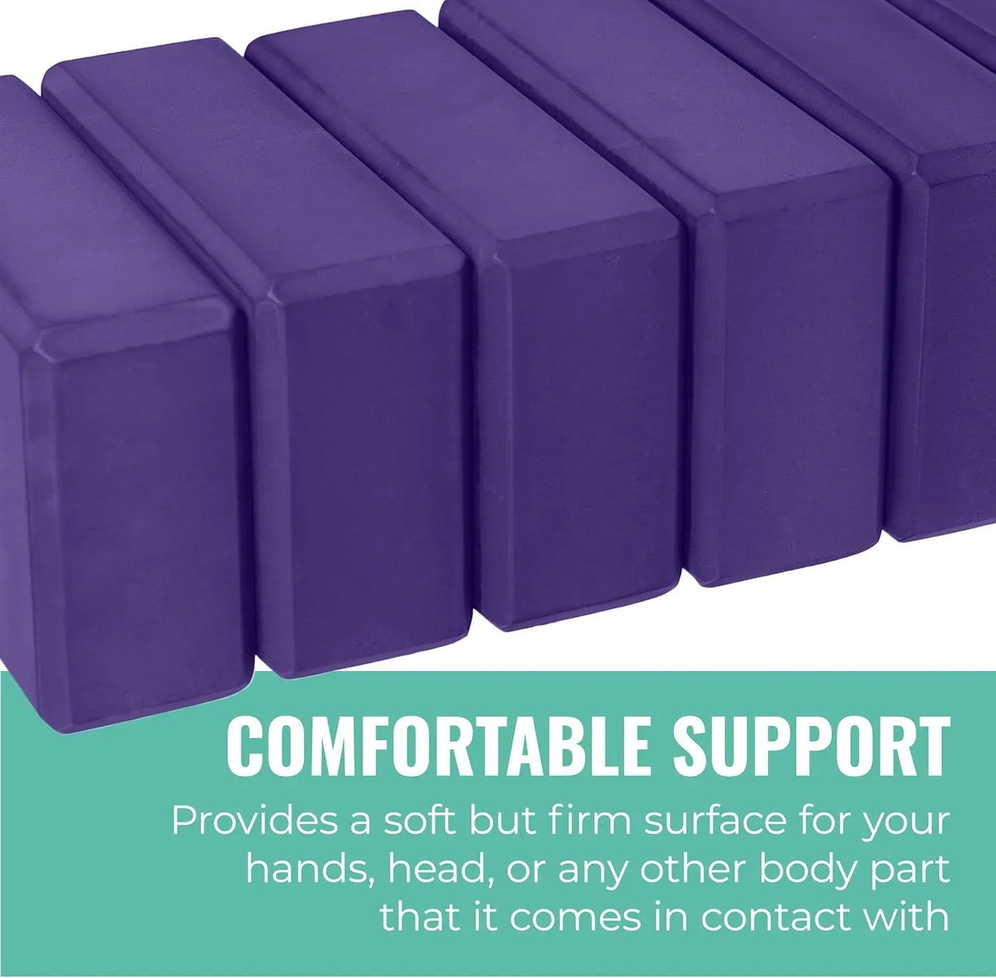 Yoga, Pilates, Workout - EVA Foam Yoga Blocks, 10 Pack, Firm and Supportive, 3\