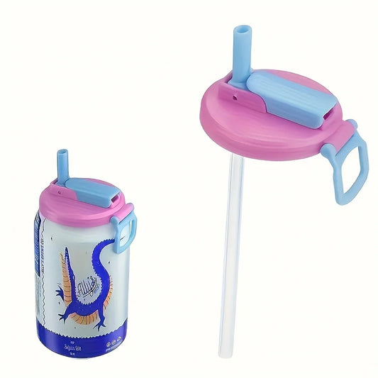 Reusable Can Lid With Straw For Beverages And Soft Drinks