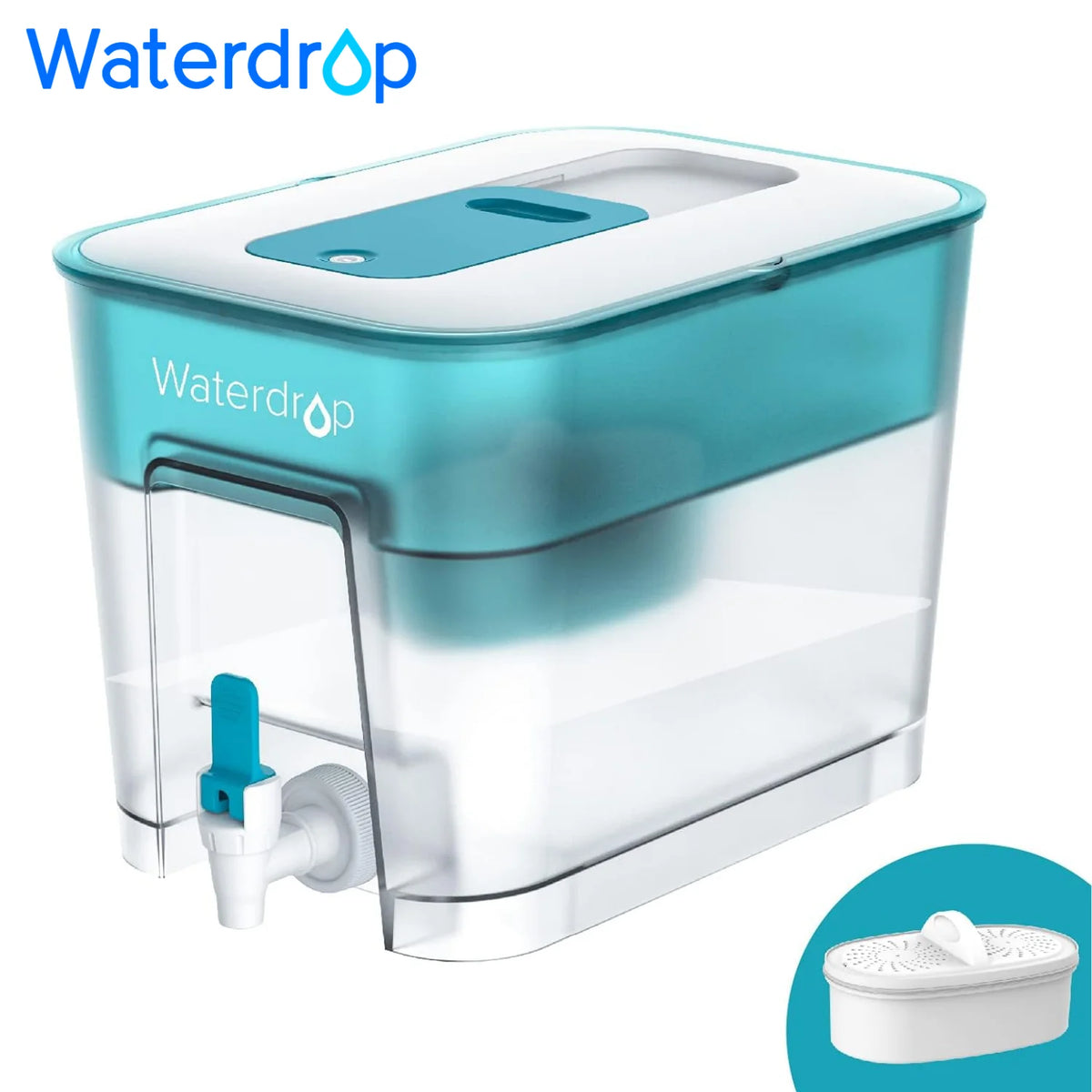 Waterdrop Water Filter Pitcher Dispenser Reduces Chlorine BPA Free