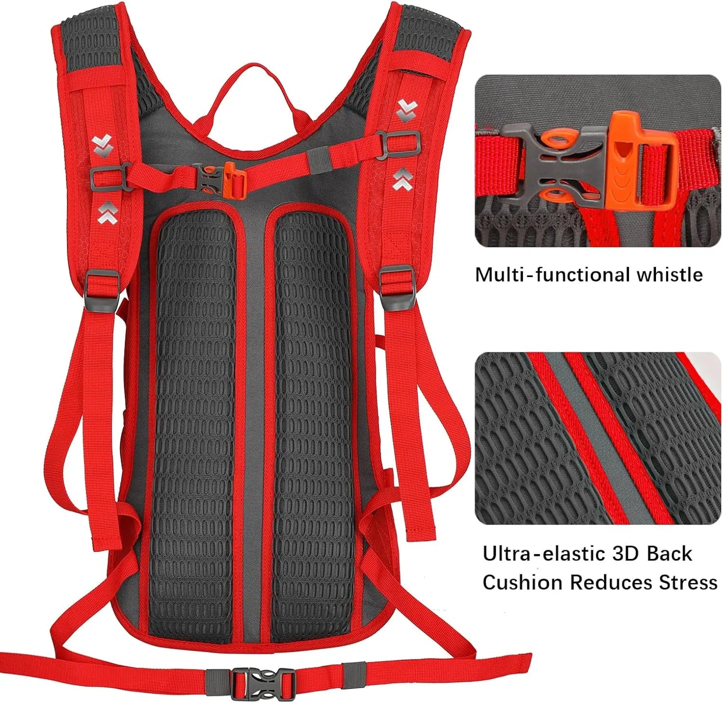 Hydration Backpack Leak Proof Bladder Lightweight For Hiking