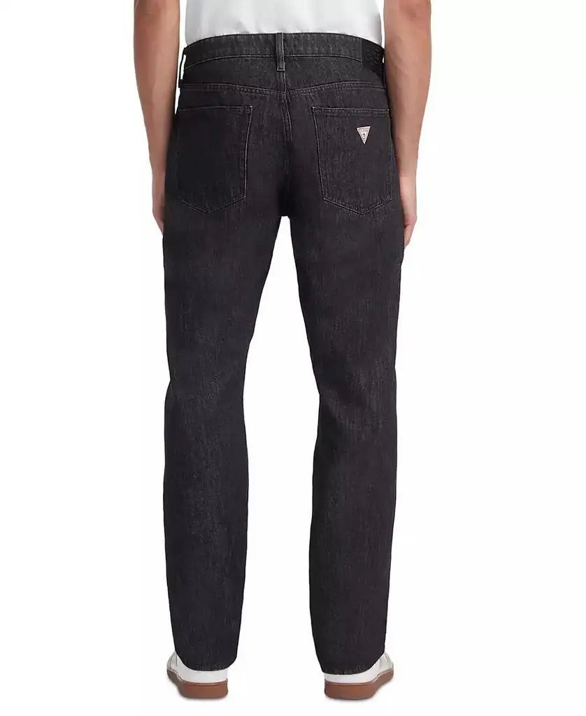 Guess Men's Dark Wash Comfort Fit Jogger Pants Running Tights for Fitness and Sports