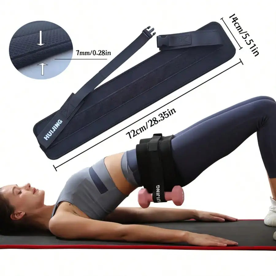 1pc Pink Booty Band, 14cm Wide Hip Resistance Band For Glute Activation, Butt Bridge, Squat, Deadlift, Dumbbell Glute And Hip Strengthening Workout Fitness Exercise Bands, Suitable For Women, Men, Fitness, Home Workouts, Slim