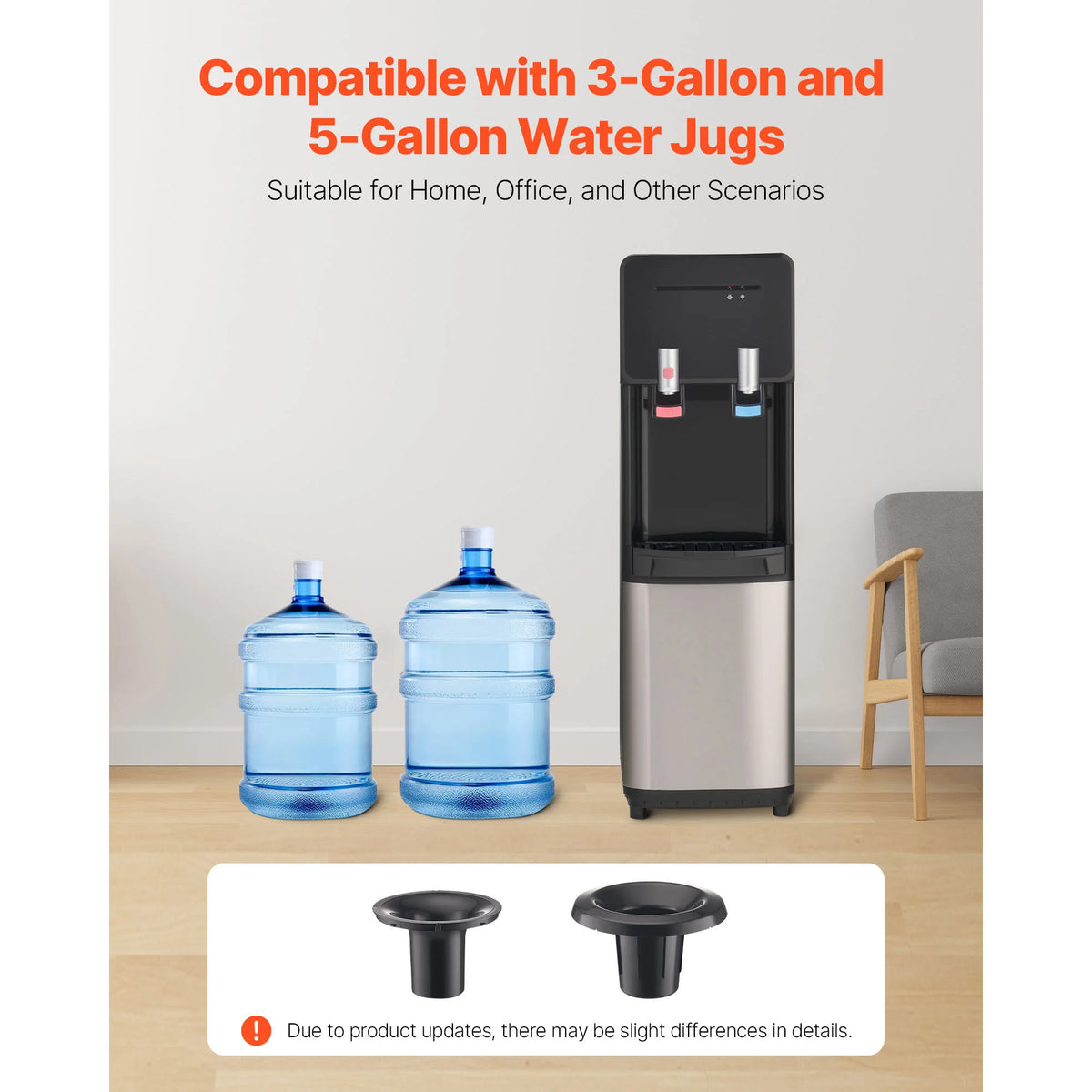 SucceBuy Top Loading Hot And Cold Water Cooler Dispenser