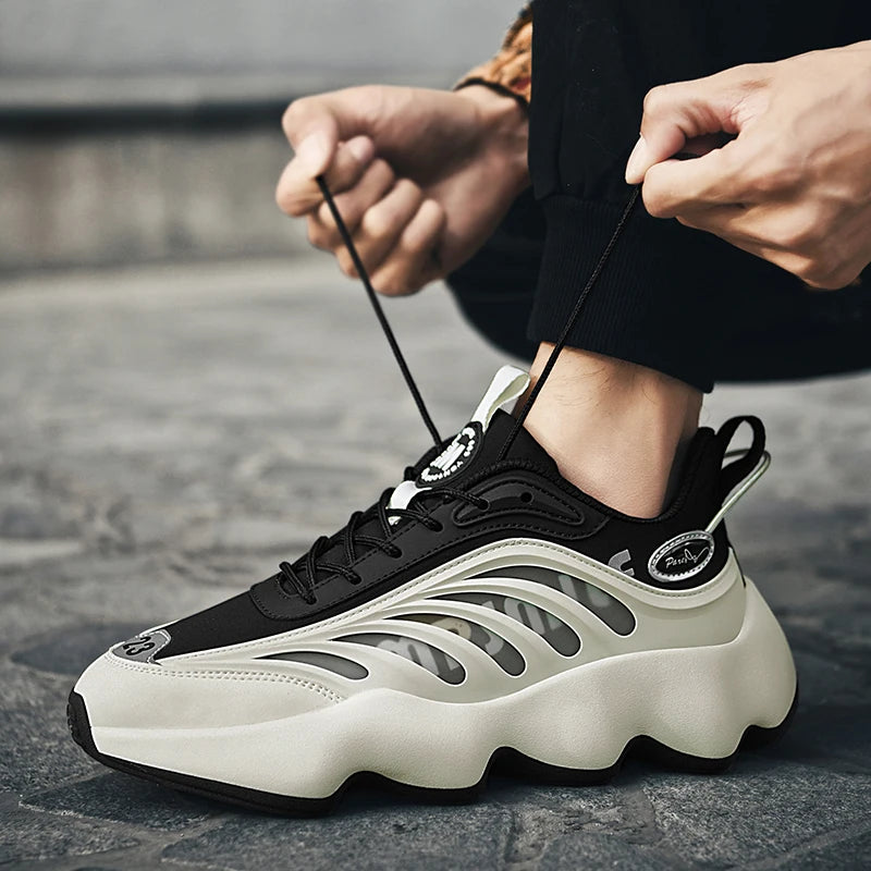 Lexsan Men Breathable Casual Sneakers Lace Up Shoes