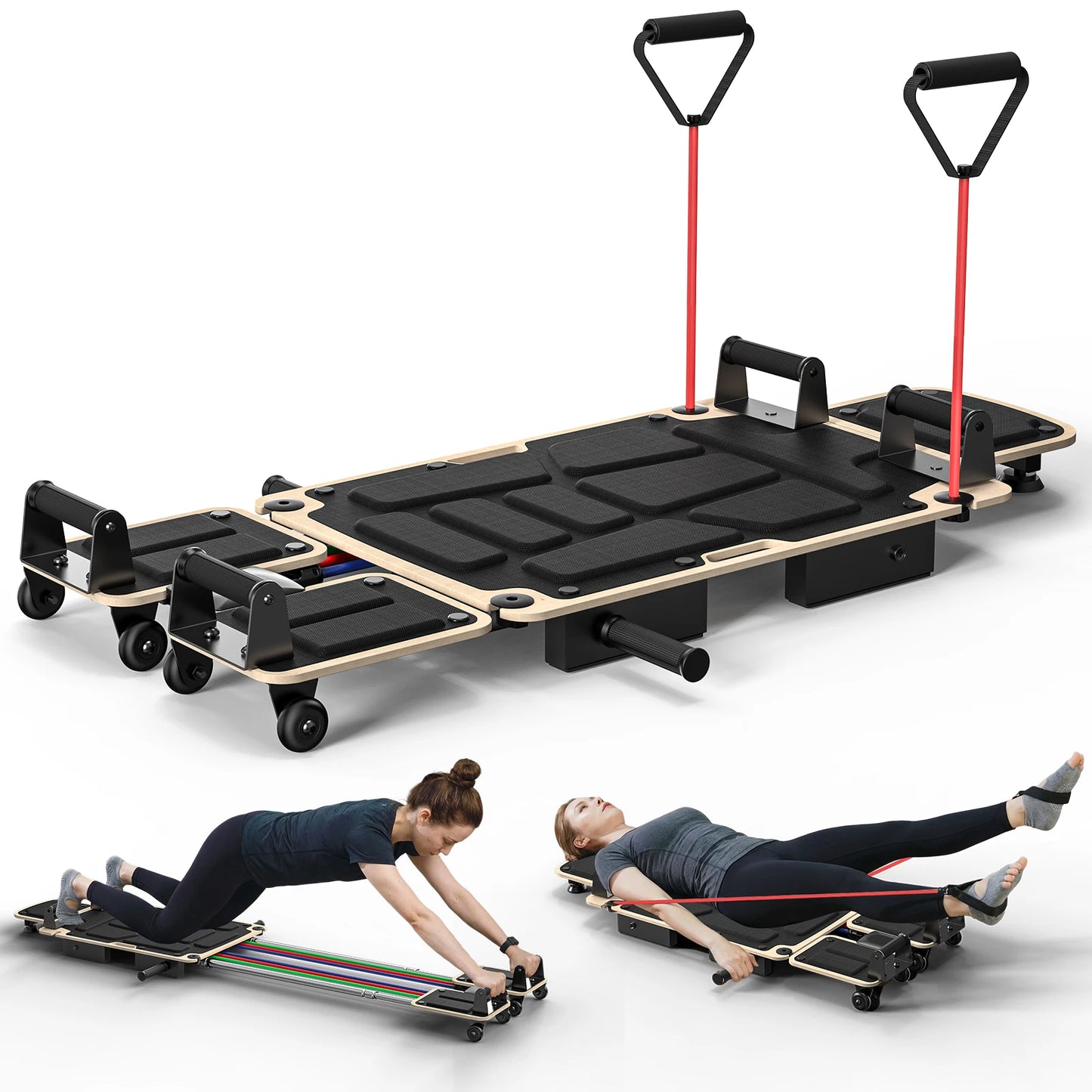 5-in-1 Pilates Reformer Home Gym For Full Body Workout