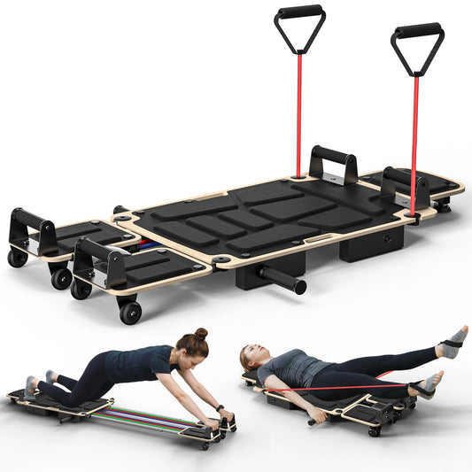 5-in-1 Pilates Reformer Home Gym For Full Body Workout