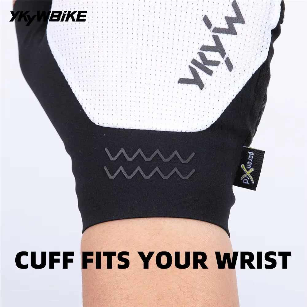 YKYWBIKE Half Finger Cycling Gloves With PORON XRD Shock Absorption