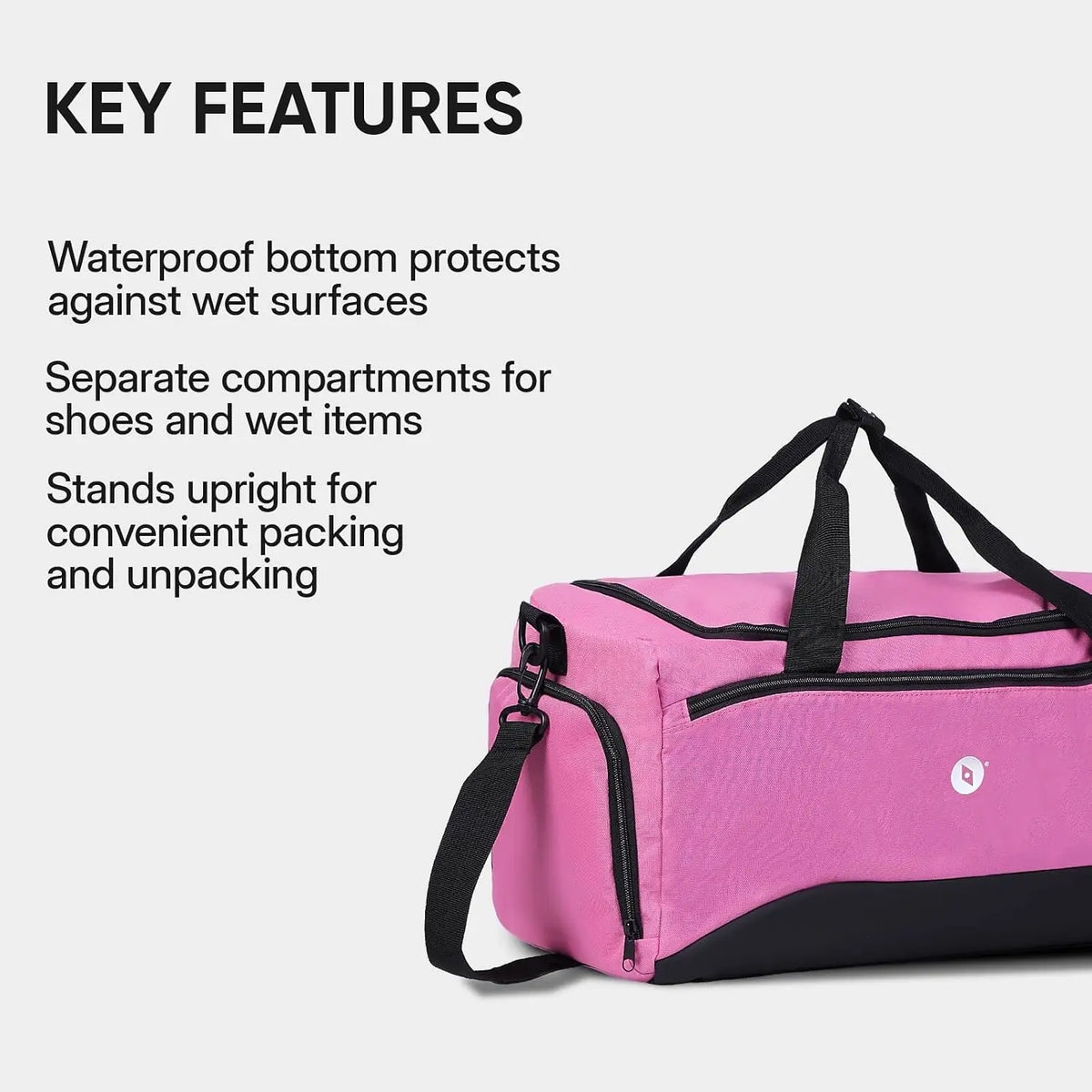 Unisex Sports Travel Bag With Wet Dry Separation For Yoga