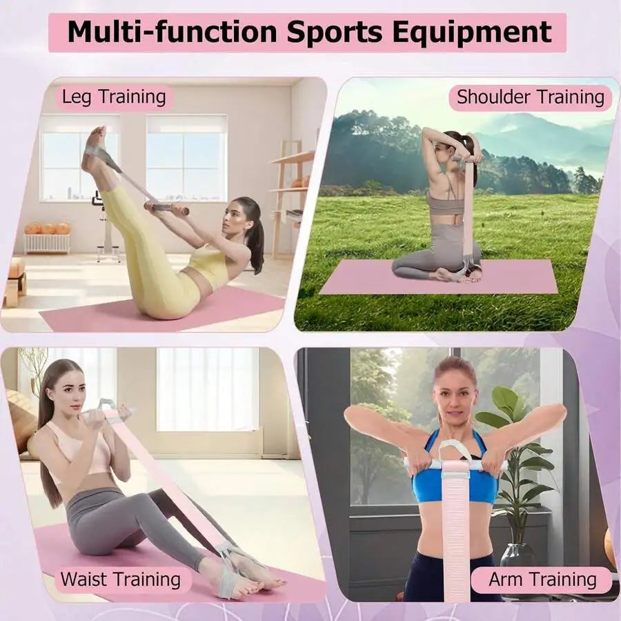 120-Pound Resistance Band With Handle, Heavy-Duty Elastic Pull Rope, Suitable For Yoga, Sit-Ups, Strength Training, And Home