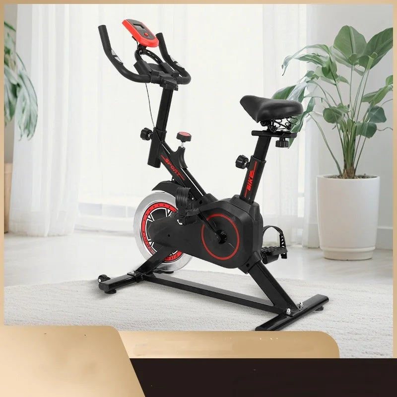 Foldable Indoor Spin Bike With Comfortable Seat For Cardio Training