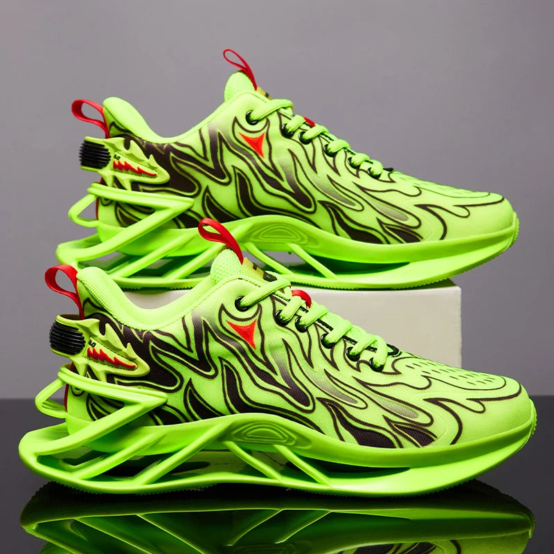 Men Sport Shoes Lace Up Breathable Casual Trainers For Men