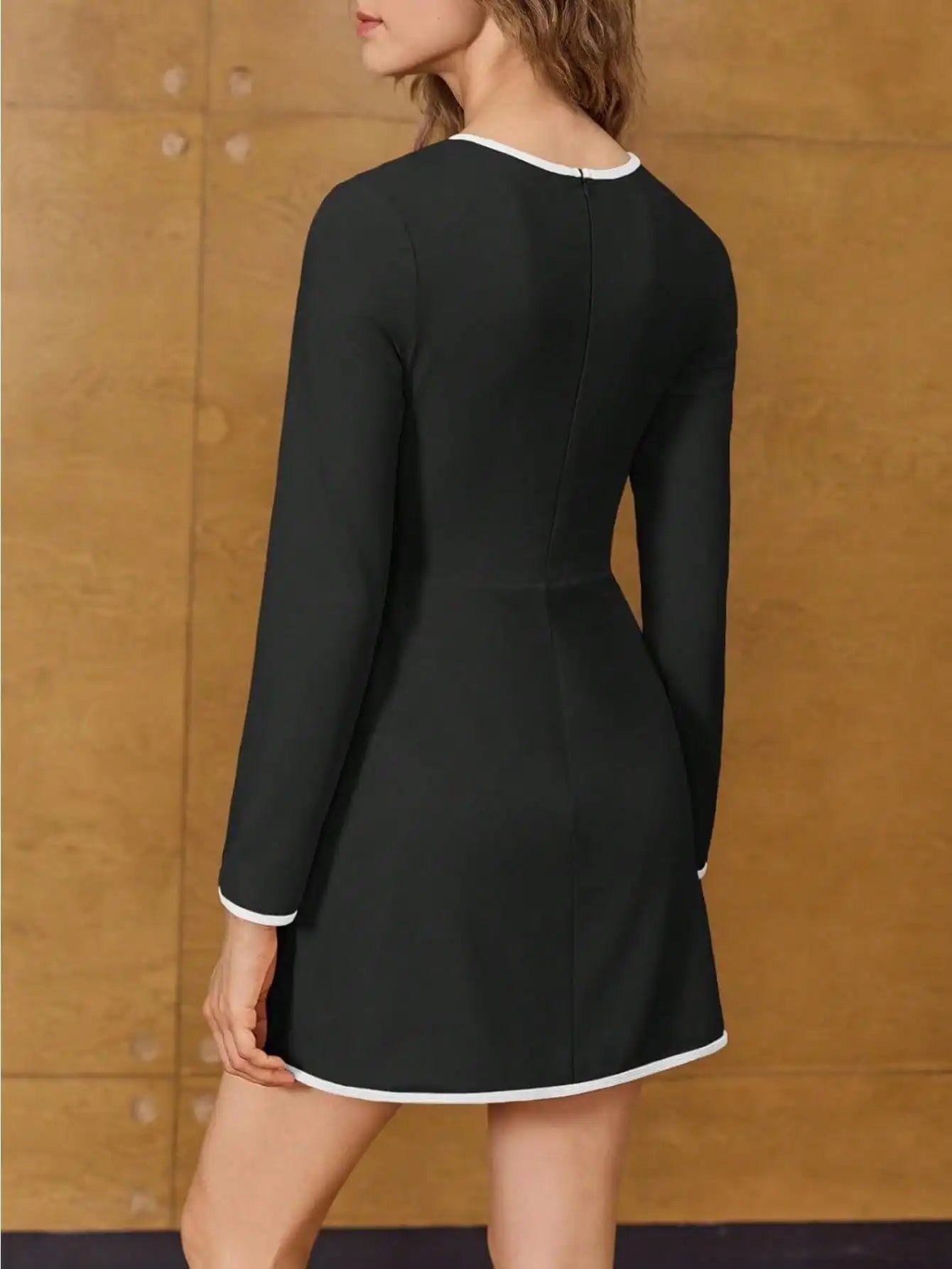 Women's High Stretch Party Dress Long Sleeve Built-In Bra Pockets Athletic Stretchy Fabric Gym Court  beach dress