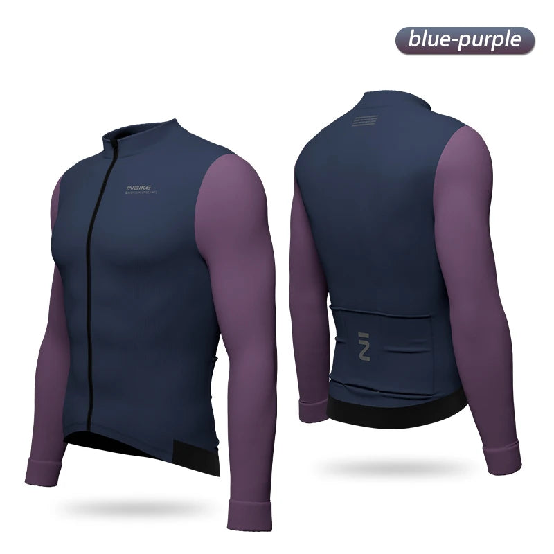 INBIKE Winter Fleece Cycling Jersey and Padded Bib Pants Set