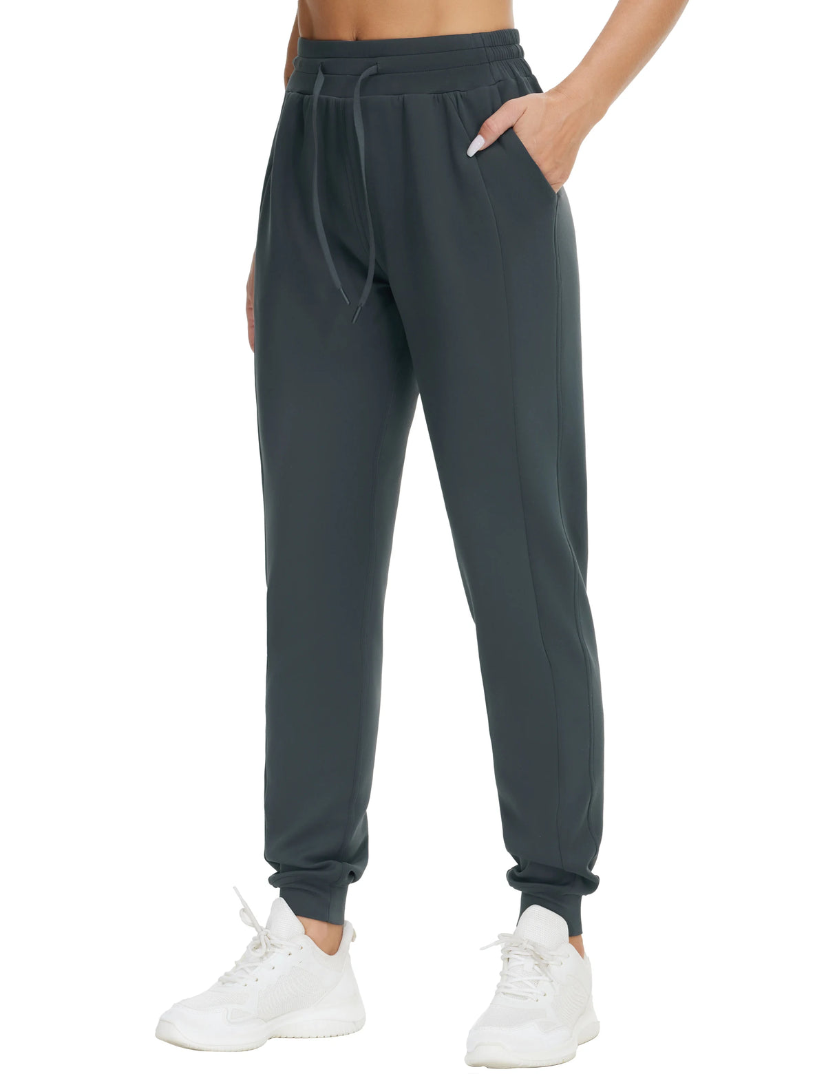 THE GYM PEOPLE Women's Drawstring Workout Joggers With Pockets
