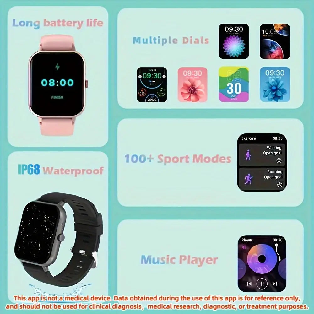 ZL54CJ Smartwatch Bluetooth Call Fitness Tracker Android iOS