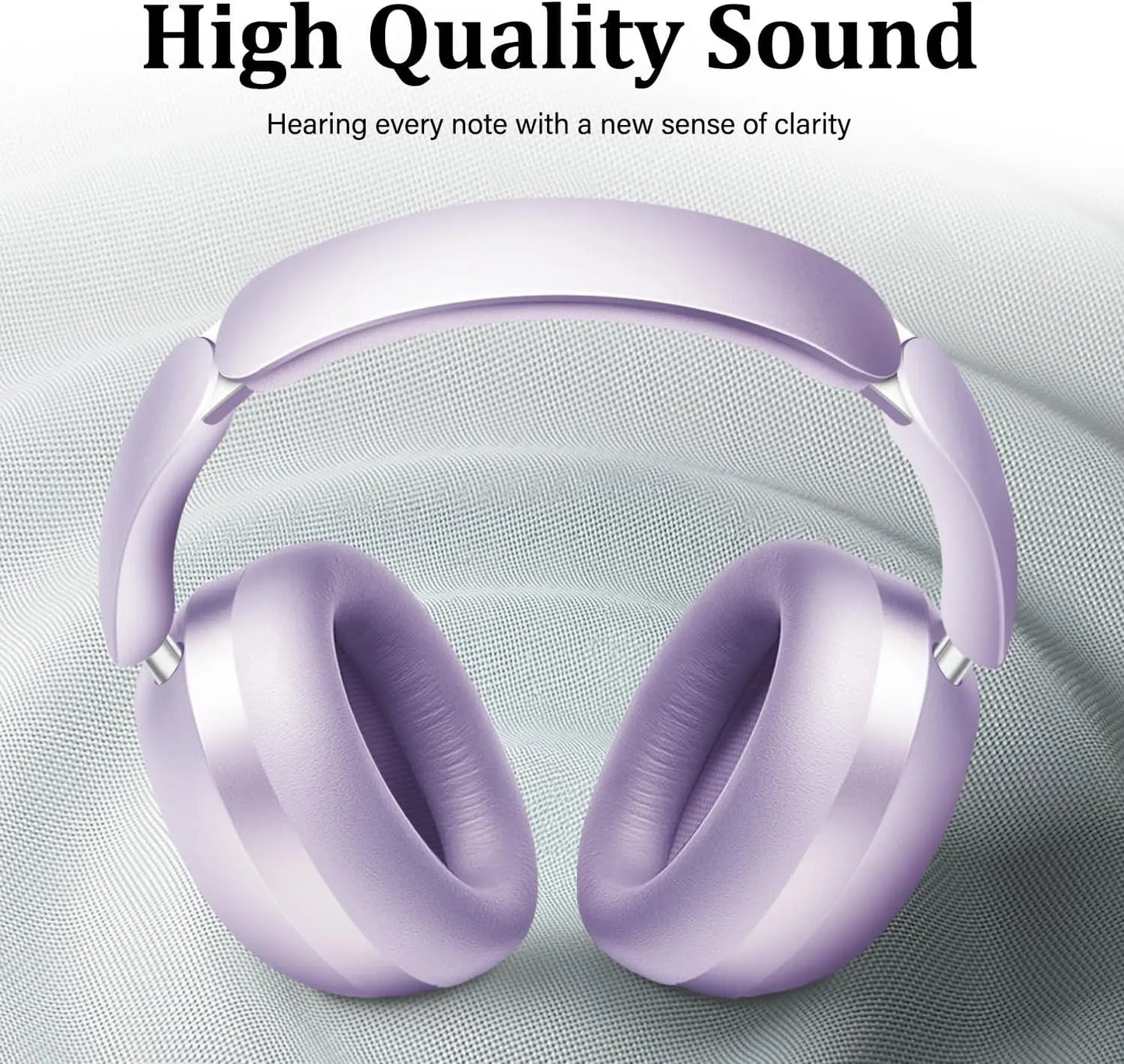Active Noise Cancelling Wireless Over-Ear Headphones With 48H Playtime