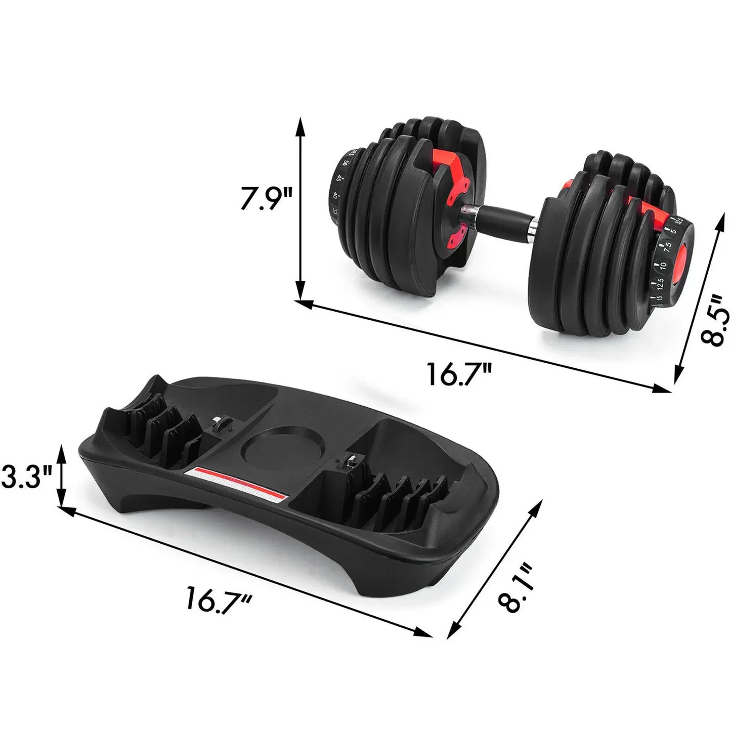 Adjustable Dumbbell 24 40 Kg Fitness Equipment For Home Gym