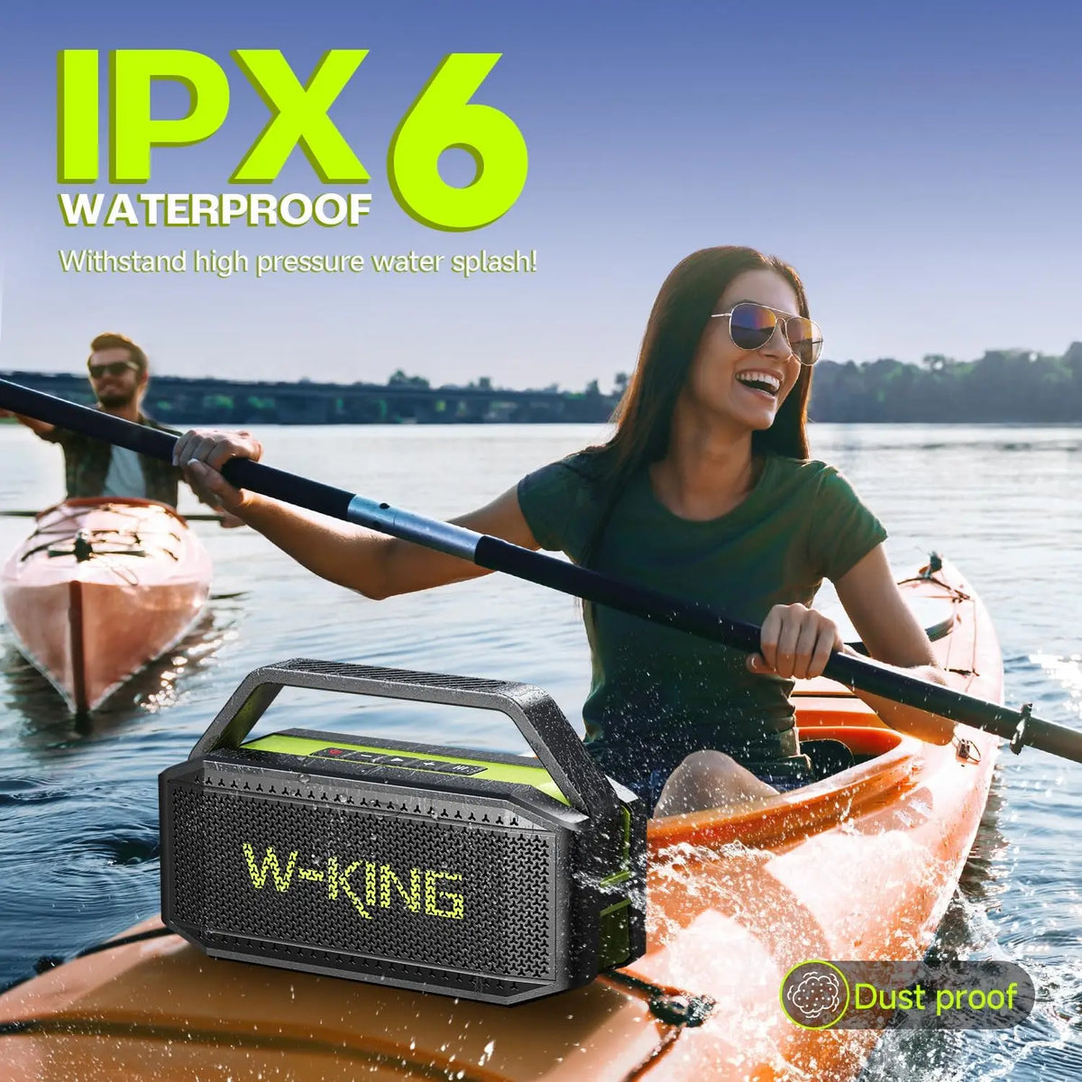 W-King D9-1 100W Bluetooth Speaker With Deep Bass Waterproof Rating