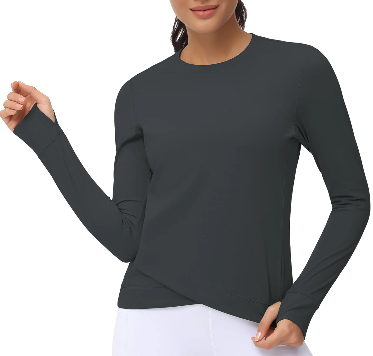 THE GYM PEOPLE Women's Long Sleeve Compression Workout Yoga Shirt