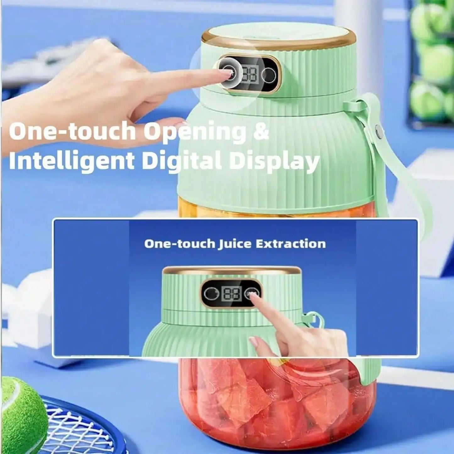 Upgrade To A 10-Blade Mini Portable Juicer, A Multi-Functional Juicer And Blender Suitable For Vegetables, Fruits And Milkshakes, A Rechargeable Juicer, A Portable Blender Suitable For Sports, Travel And Outdoor Use