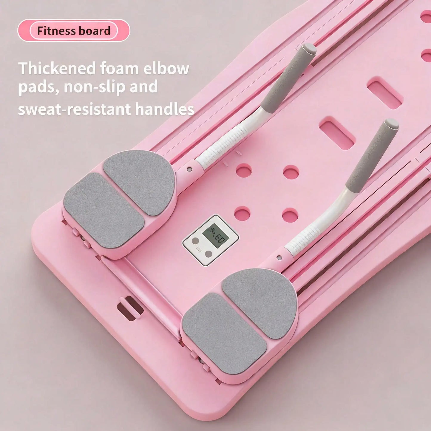 Pilates Sliding Board Foldable Fitness Reformer Platform Home Workout Equipment with Resistance Bands Abdominal Leg Training Machine Multifunctional Yoga Exercise Board Portable Full Body Workout Pilates Board