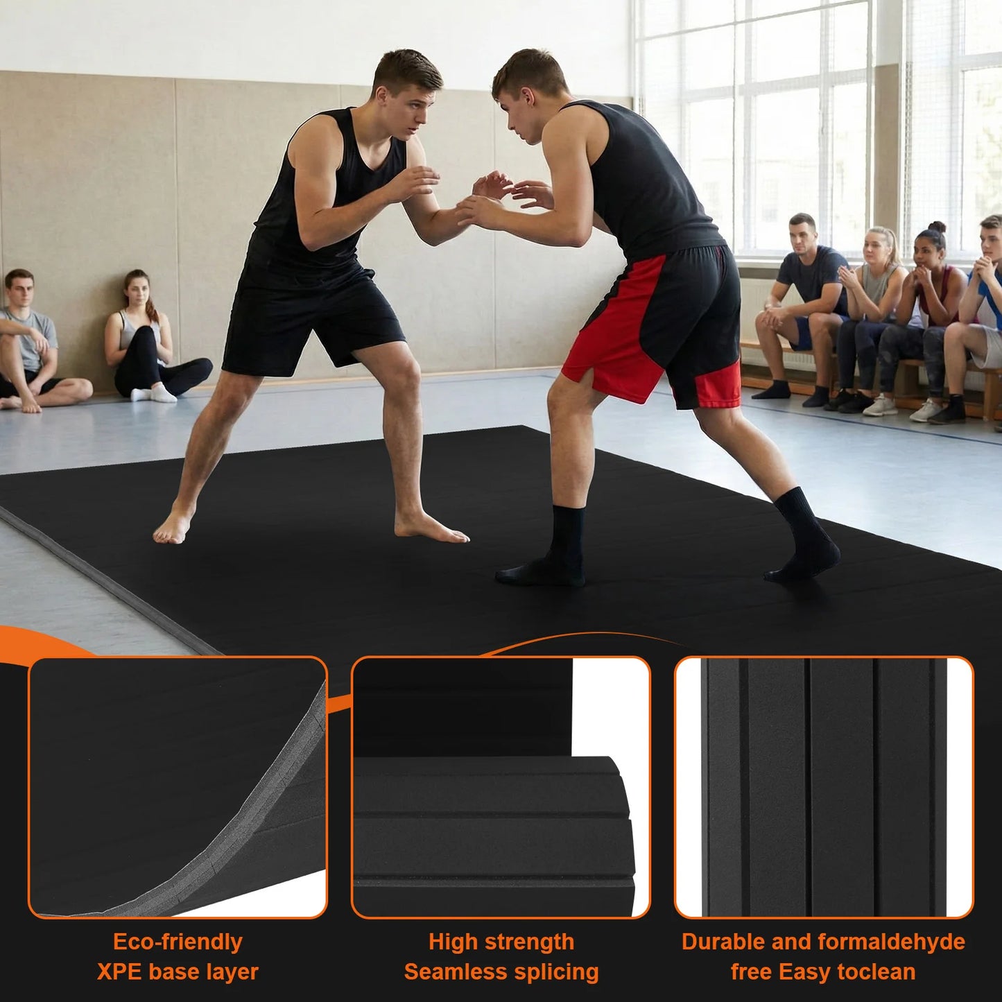 Flexi Roll Design Judo Mat 118.11x59.06x1.18inch Folding Gymnastics Mat with Non-Slip Surface for Home Yoga Pilates Martial Art