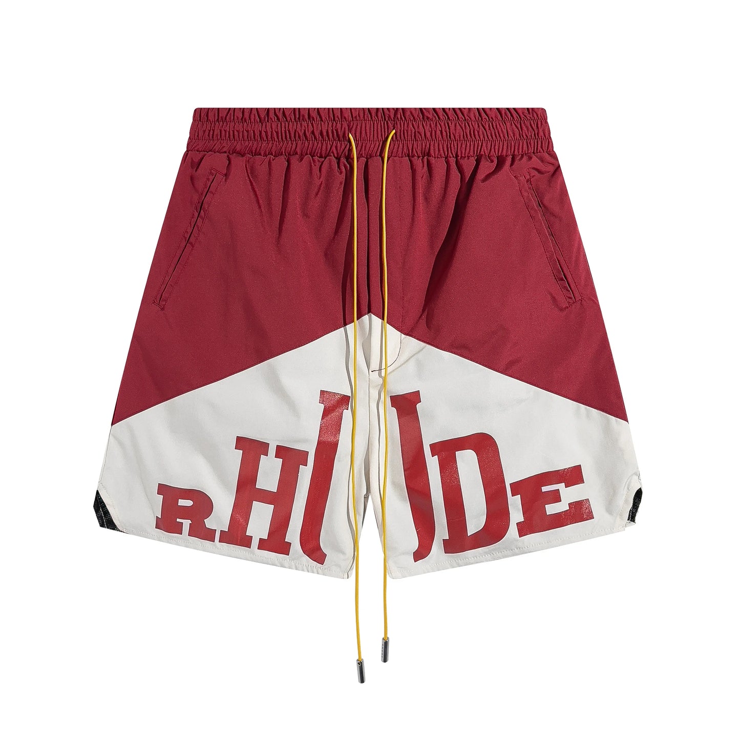 2026 Rhude High Street Trend Casual Shorts Men Woman Letter Print Loose Breathable Light Quick Drying Rhude Sports Shorts