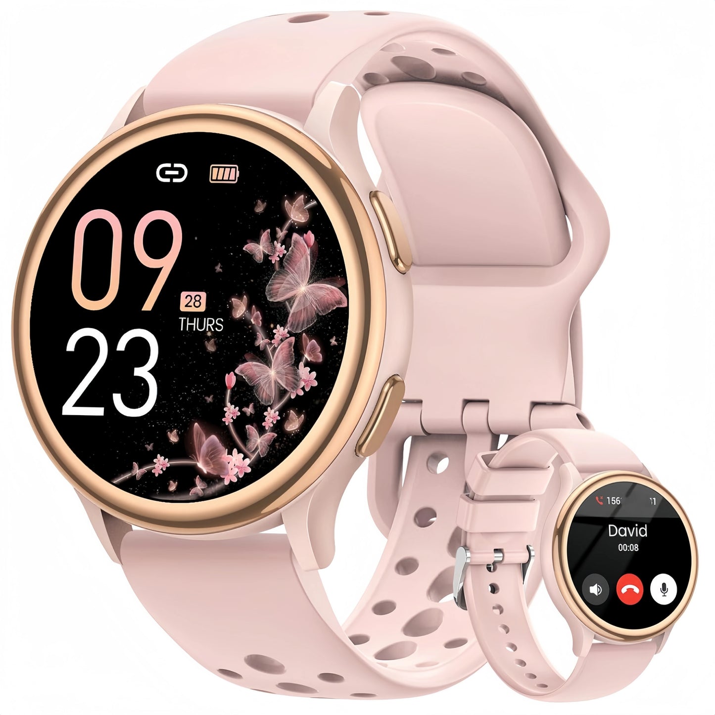 Smartwatch For Women Fitness Tracker With Health Monitoring Bluetooth