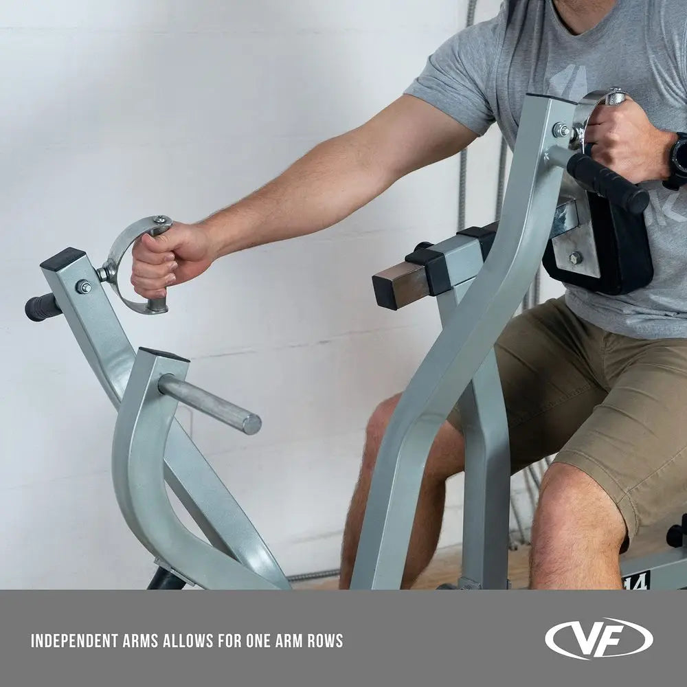 YTYIN Seated Row Machine Plate Loaded With Converging Arms
