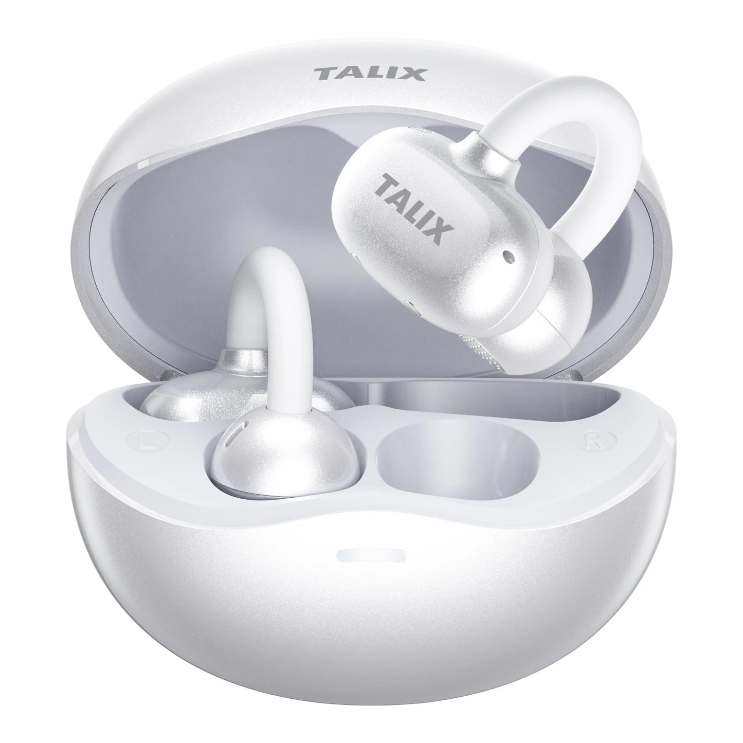 TALIX Ultra Open Ear Earbuds X6 Clip-On Headphone with Directional Sound Ultra-Light Comfort Fit 40H Playtime Spatial Sound