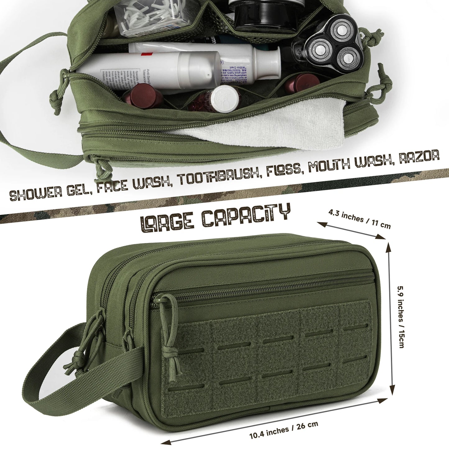ReFire Gear Tactical Toiletry Bag for Men and Travel Kit