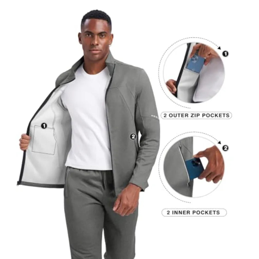 Women Fleece Tracksuit Set 2 Piece Winter Warm Athletic Jogging Suit