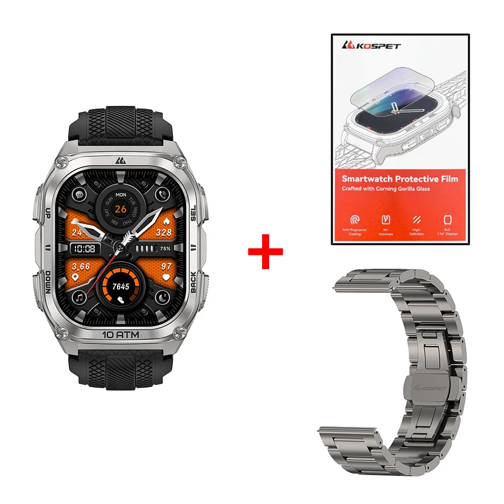 KOSPET Tank M4 Smart Watch GPS Offline Maps 10ATM Waterproof